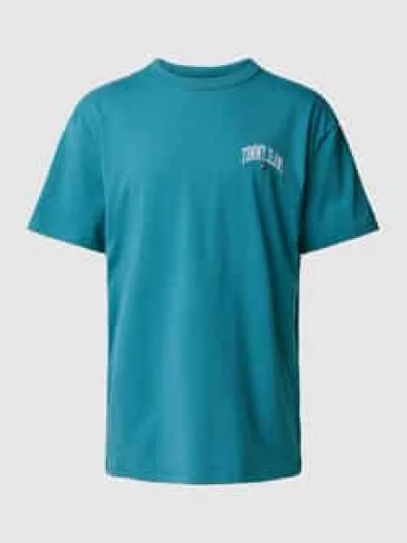 T-shirt z wyhaftowanym logo Tommy Jeans zielona