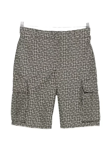 Pantaloni scurți cargo Balmain negru