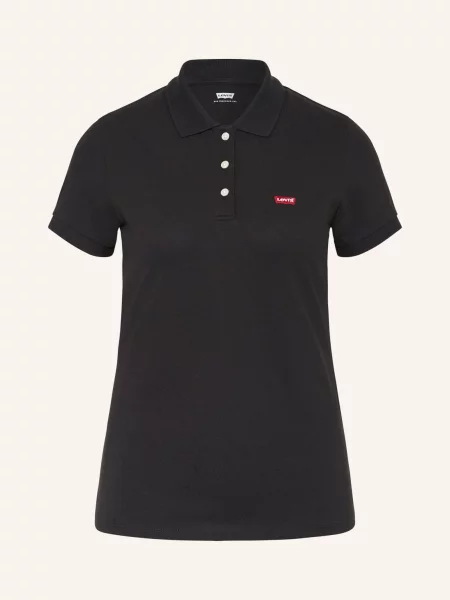 Levi's® Koszulka Polo Z Piki schwarz czarne