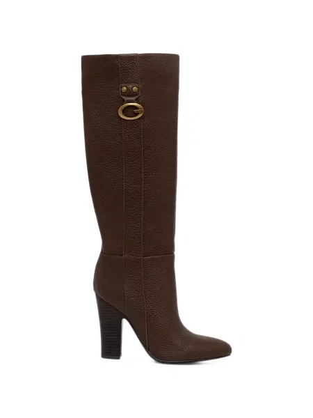 Botine Guess cu autograf maro