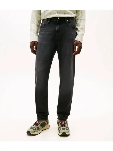 Tommy Jeans Blugi ISAAC | Relaxed fit negru