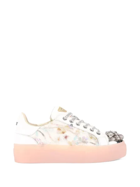 Křišťálové tenisky Kurt Geiger London bílé