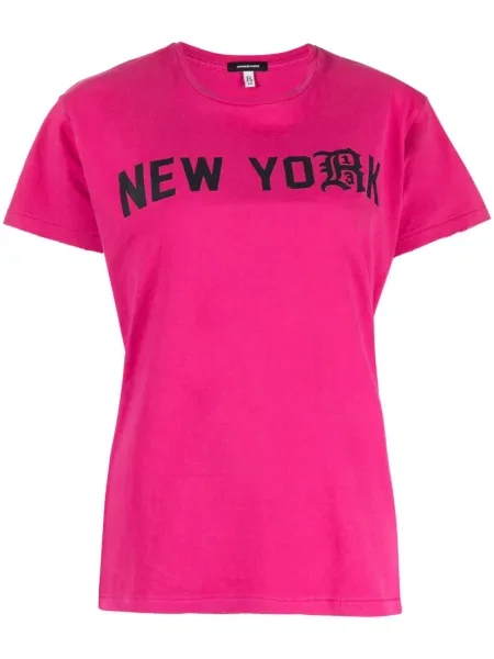 Tricou R13 cu imagine roz