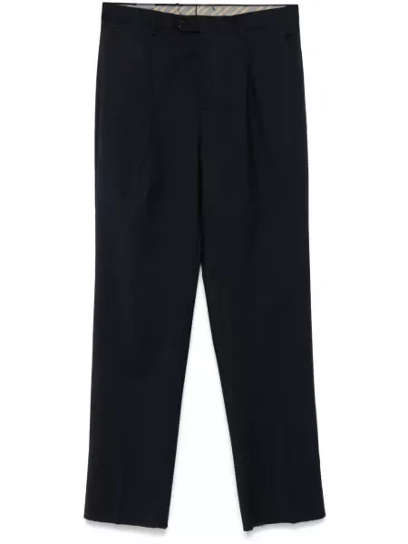 Pantaloni Etro de lână plisate albastru