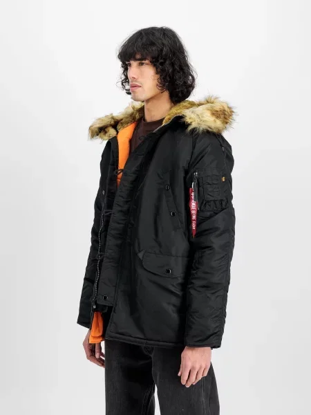 ALPHA INDUSTRIES Geacă de iarnă VF negru