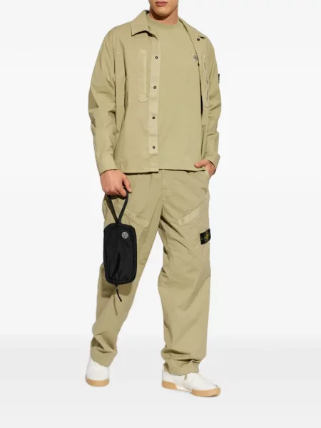 Tricou Stone Island cu strasuri verde