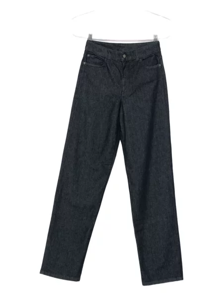 Blugi Emporio Armani cu broderie albastru