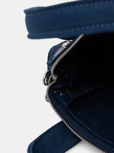 Calvin Klein Táska Webbing Strap Canvas Pocket Bag kék