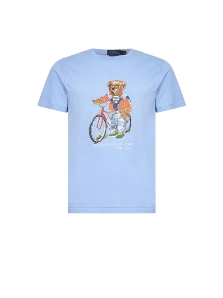 Koszulka polo Polo Ralph Lauren z krótkim rękawem niebieska