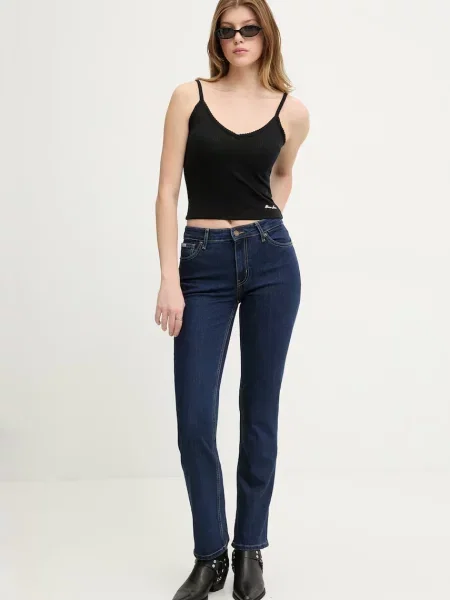 Guess Jeans Kavbojke straight kroja modra