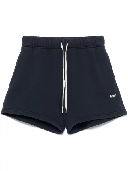 Pantaloni scurți Autry cu broderie albastru