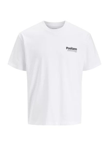 JACK & JONES Tricou JORPOST verde deschis / roșu deschis / negru alb