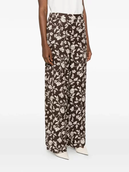 Pantaloni Pennyblack cu model floral maro