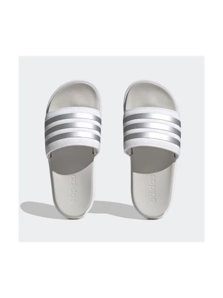 Papuci Adidas Sportswear cu platformă alb