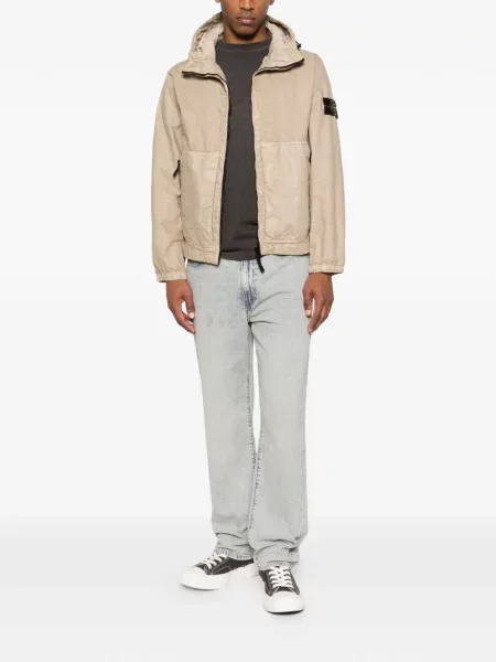 Geacă Stone Island cu glugă cu strasuri
