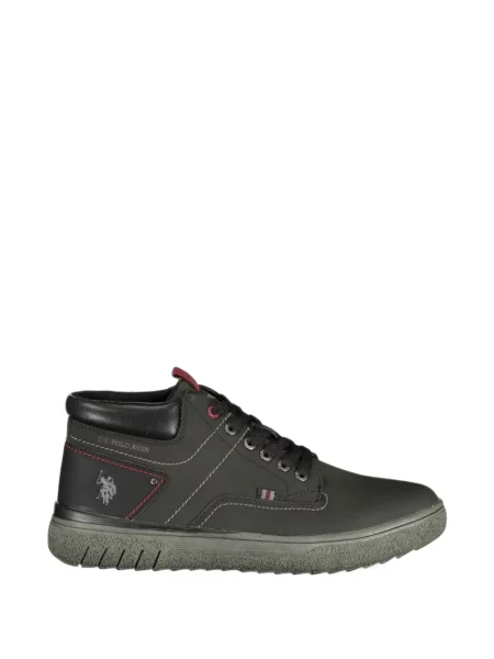 Cizme scurte U.s. Polo Assn. cu șireturi din dantelă negru