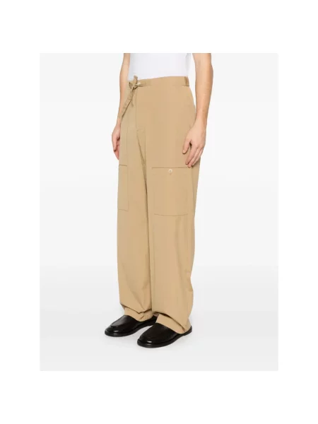 Spodnie Jil Sander beżowe