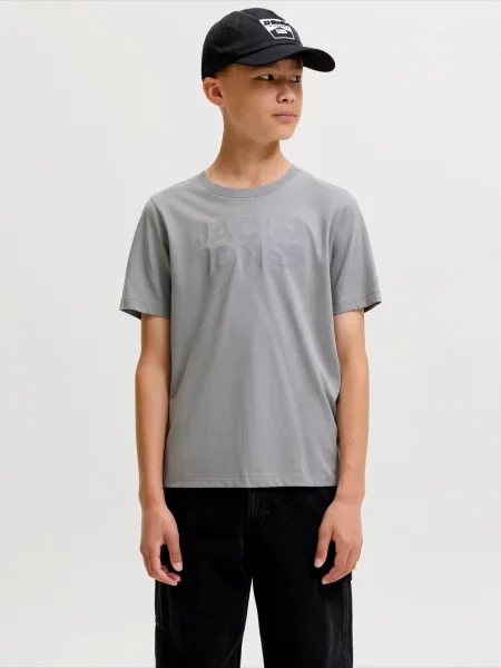 Jack & Jones Junior Tricou / piatră gri