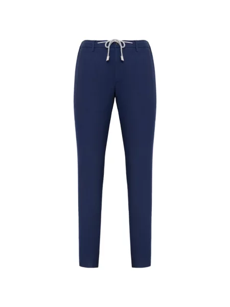Pantaloni Eleventy cu cordon albastru