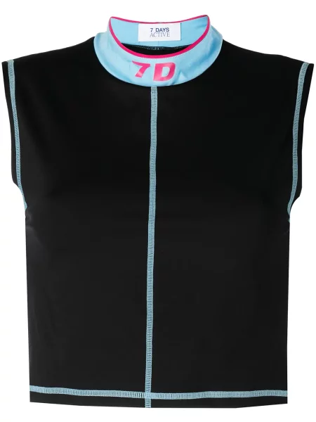 Топ 7 Days Active с принт черно