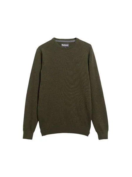 Sweter Barbour wełniany klasyczny zielony