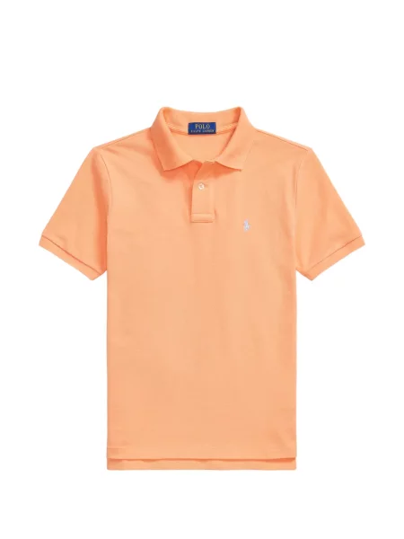 Koszulka polo dziecięca Polo Ralph Lauren pomarańczowa