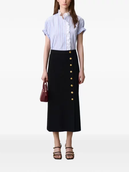 Fustă Claudie Pierlot tricotate negru