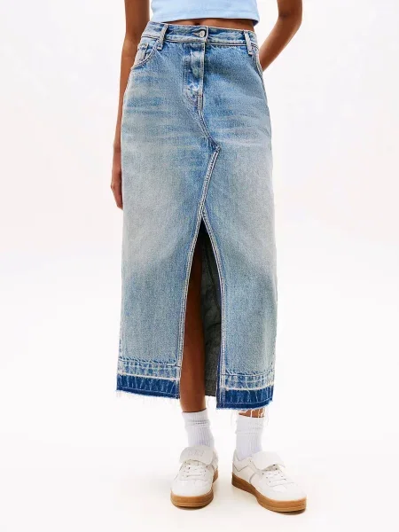 Джинсовая юбка Tommy Jeans голубая