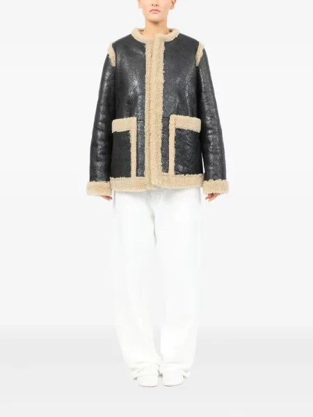 Geanta de piele Mm6 Maison Margiela negru