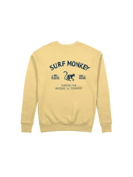 Surf Monkey Mikina Rette das Ozean' žlutá