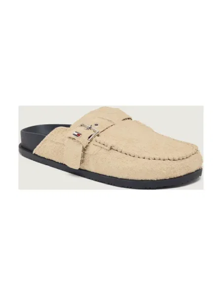 Tommy Jeans Mules încălțăminte | piele întoarsă bej