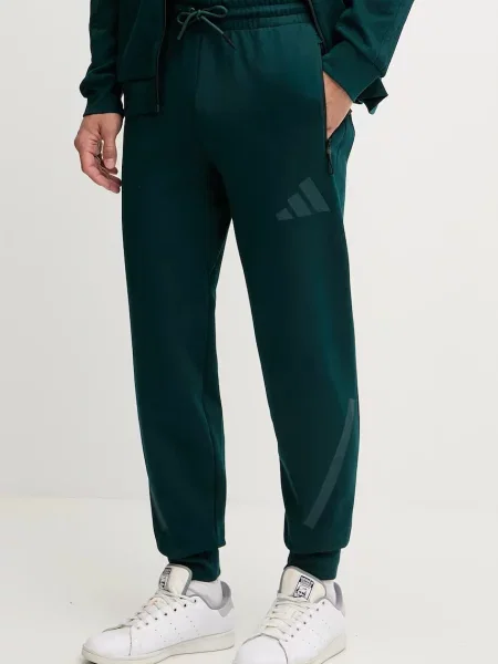 Tepláky adidas x Z.N.E s potiskem zelená