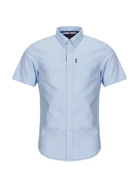 Oxford Superdry din țesătură twill albastru