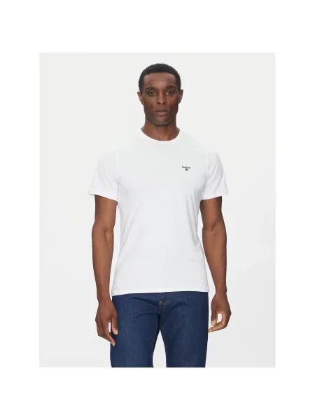 Barbour Футболка Essential Sports Tailored Fit білий
