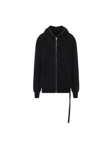 Bluza z kapturem Rick Owens z kapturem czarna
