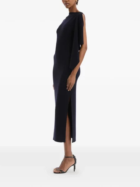 Rochie Oscar De La Renta tricotate albastru