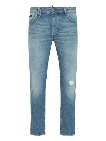 Skinny skinny džíny Philipp Plein modré