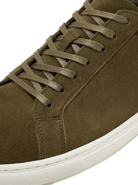 Sneakerși Forsa cu șireturi din dantelă verde