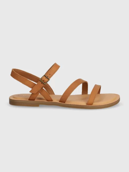Шкіряні сандалі Toms Kira бежевий