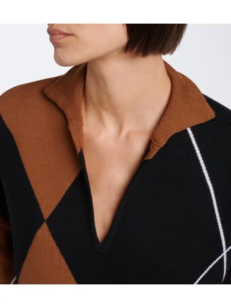 Pulover Max Mara de lână cu model argyle