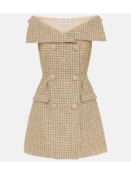 Sukienka Self-portrait złota