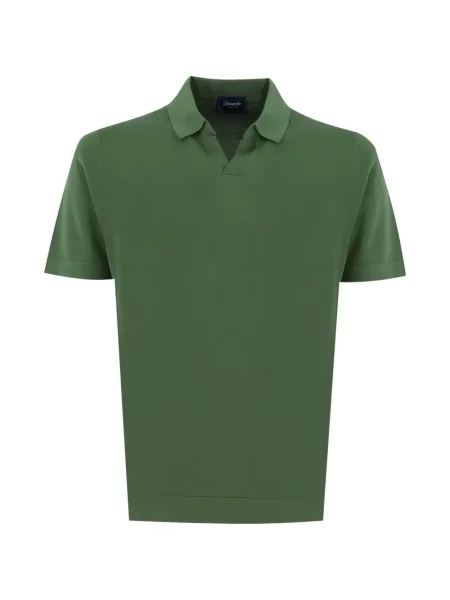 S ovratnikom polo majica Drumohr zelena