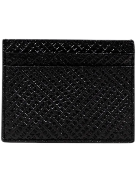 Kožená peňaženka Eax čierna