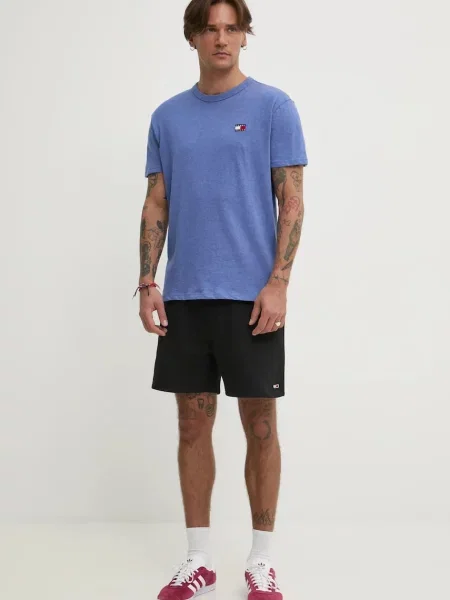 Tommy Jeans kratka majica vijolična