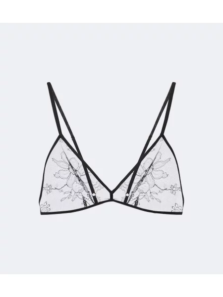 Sutien bralette Khaite din dantelă negru
