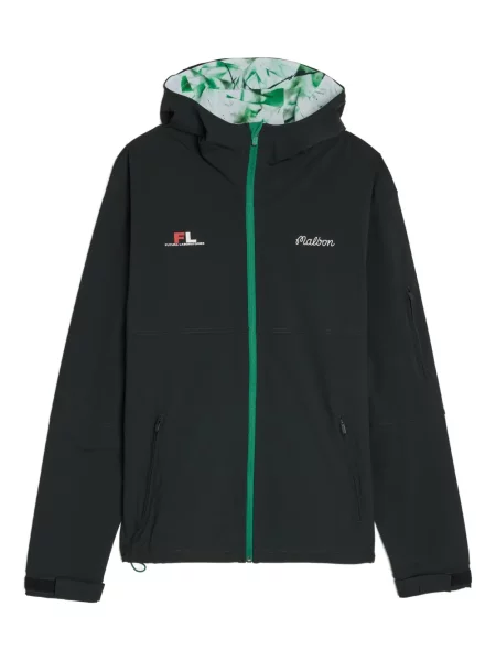 Golf kurtka Malbon Golf z kapturem czarna
