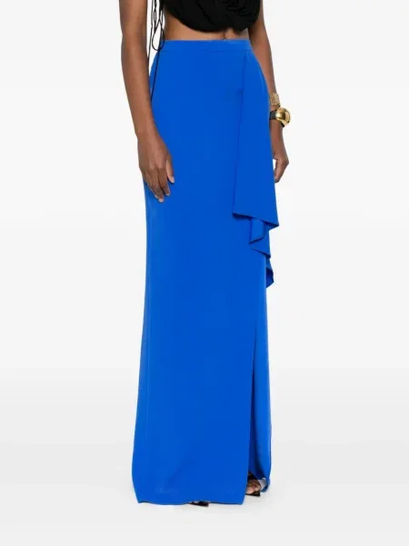 Maksi spódnica maxi Gemy Maalouf asymetryczna niebieska