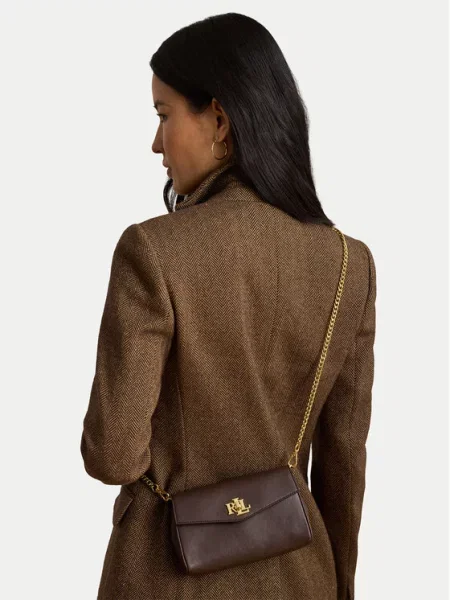 Rucsac Lauren Ralph Lauren din piele maro