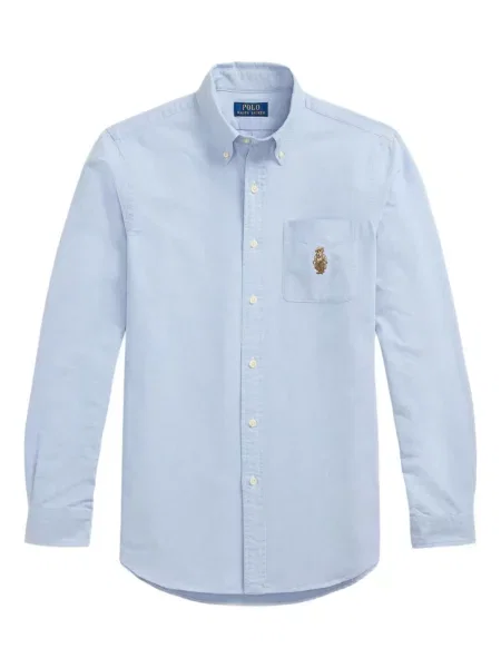Ριγέ polo Polo Ralph Lauren με κουκούλα με αυτόγραφο λευκό