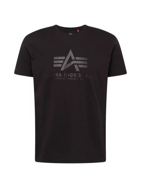Alpha Industries Majica Basic Regular Fit črna